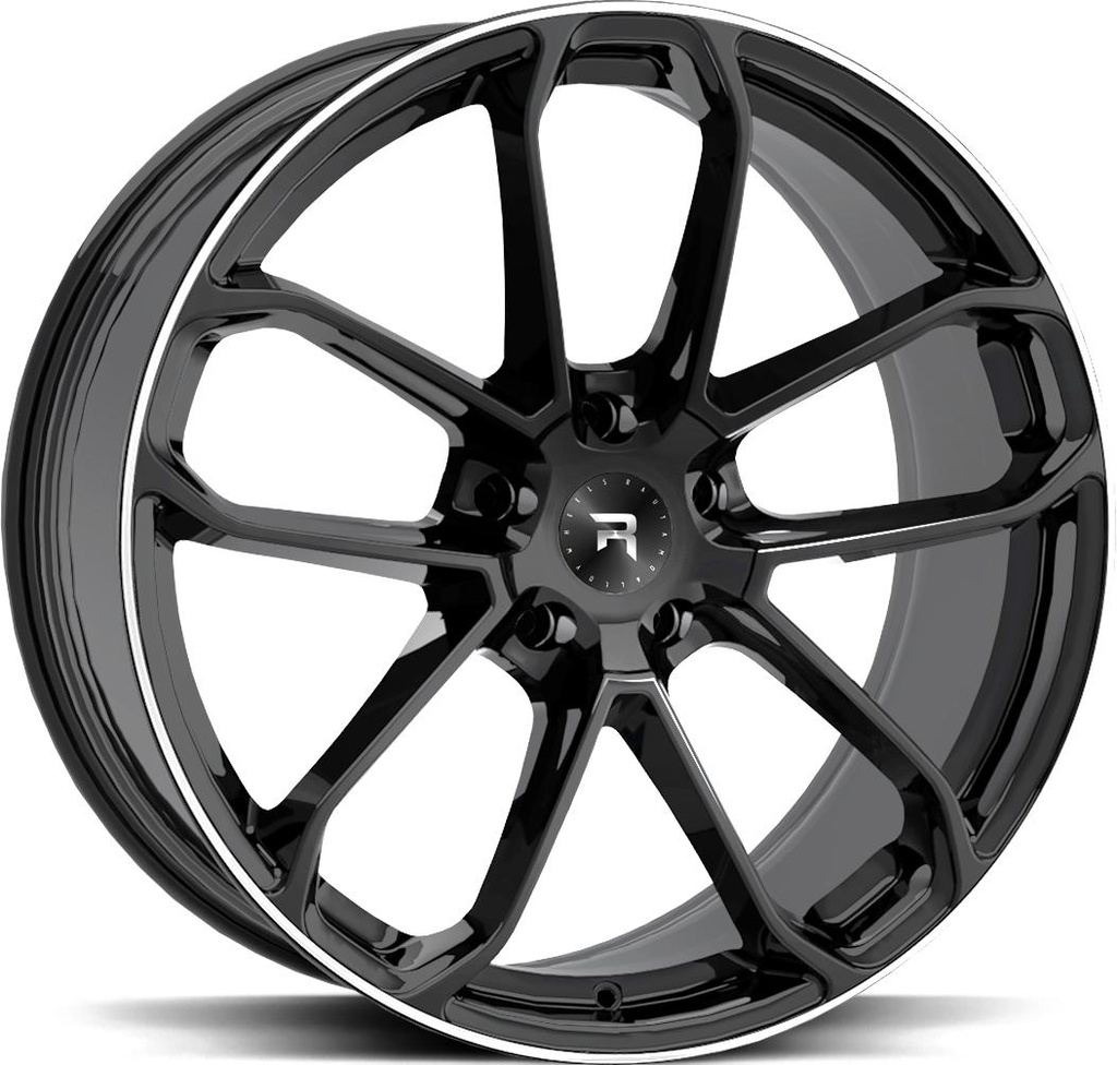 R-SERIES R14 BLACK POL 10x22 5/112 ET20 CB66.6