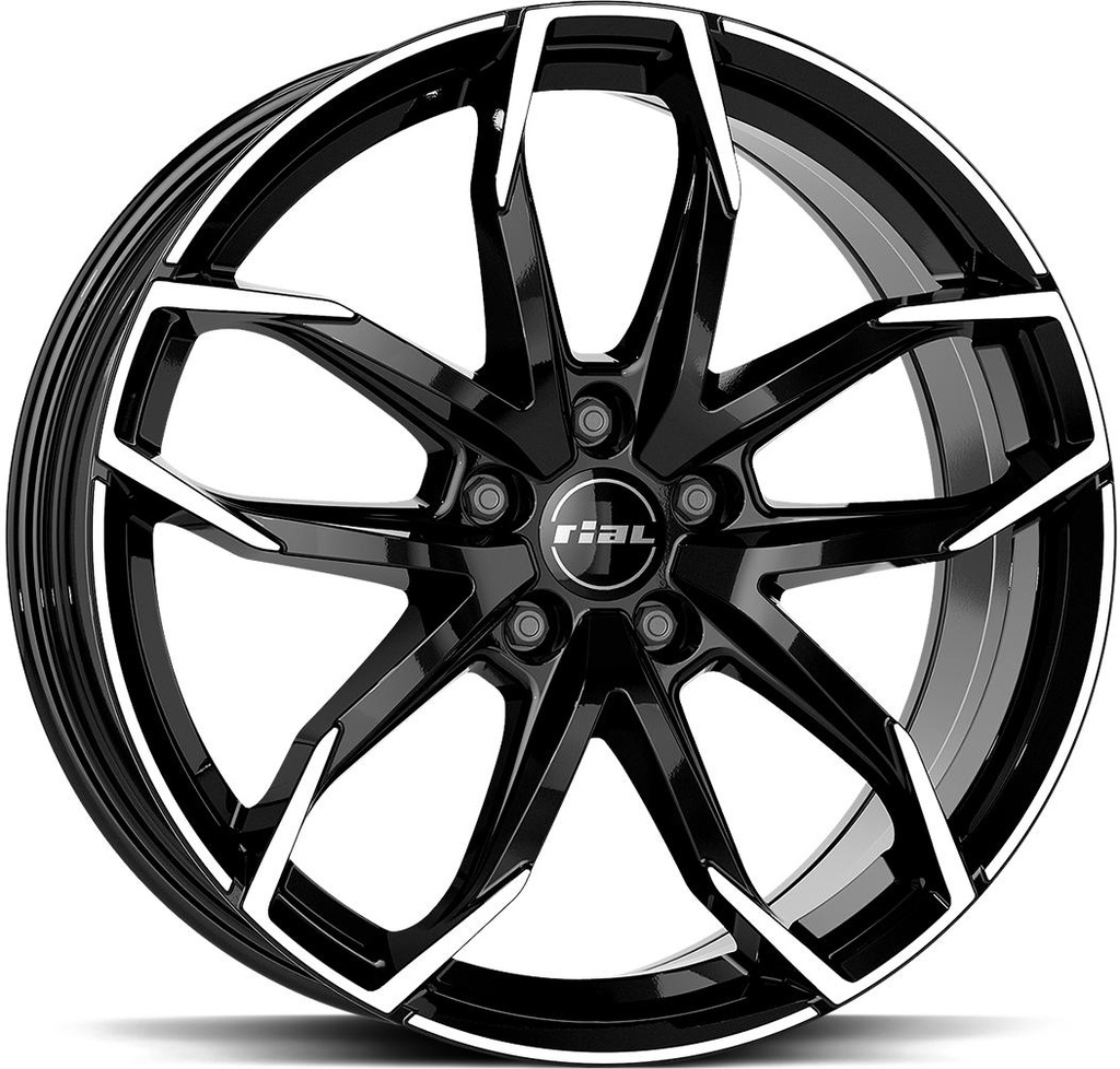 RIAL LUCCA DIAM BLACK POL 8x20 5/112 ET45 CB70.1