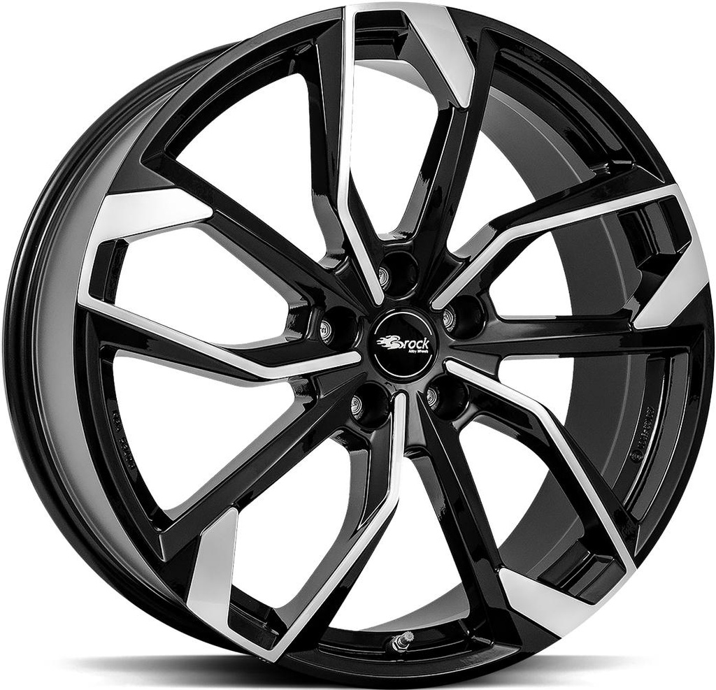 BROCK RC34 BLACK FULL POL 6.5x17 4/108 ET20 CB65.1