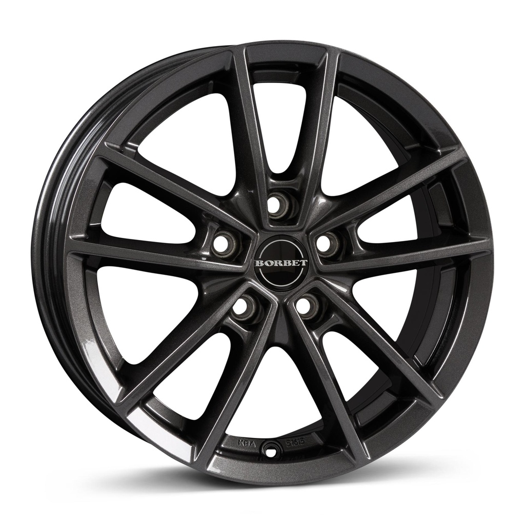 BORBET W MISTRAL ANTRACITE GLOSSY 7x17 5/112 ET43 CB57.1