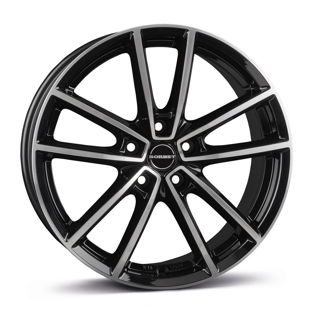 BORBET W BLACK POL GLOSS 8x19 5/112 ET48 CB72.5